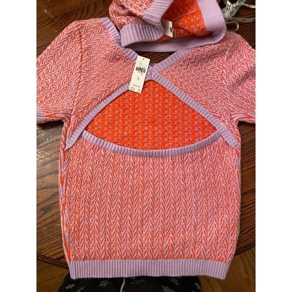 Anthropologie -Maeve Colorblocked Knit Skirt Set - Picture 5 of 8